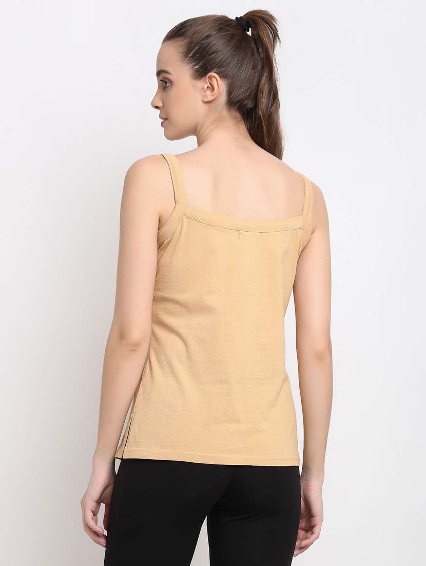 women solid sleeveless camisole - 21740810 - Standard Image - 2