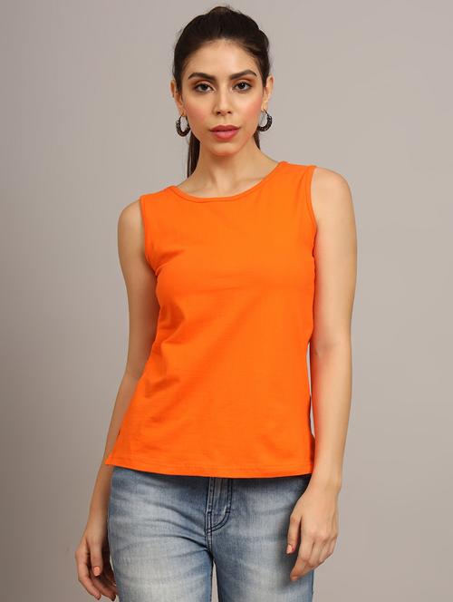 women solid sleeveless tank top  - 21740815 -  Standard Image - 0