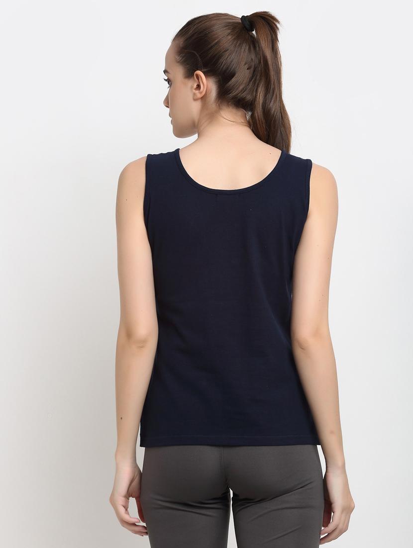 women solid sleeveless tank top - 21740816 - Standard Image - 2