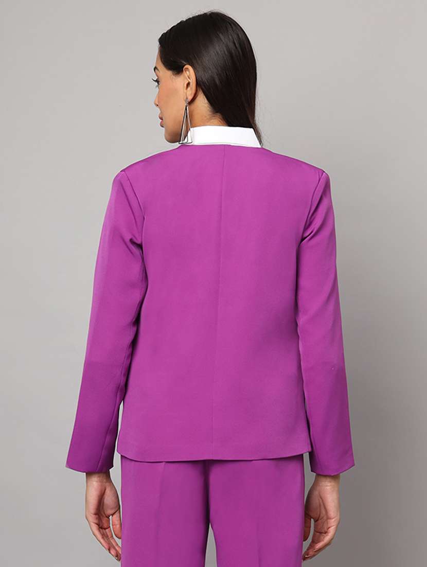 women soldi long sleeevs single breasted blazer - 21740824 - Standard Image - 2