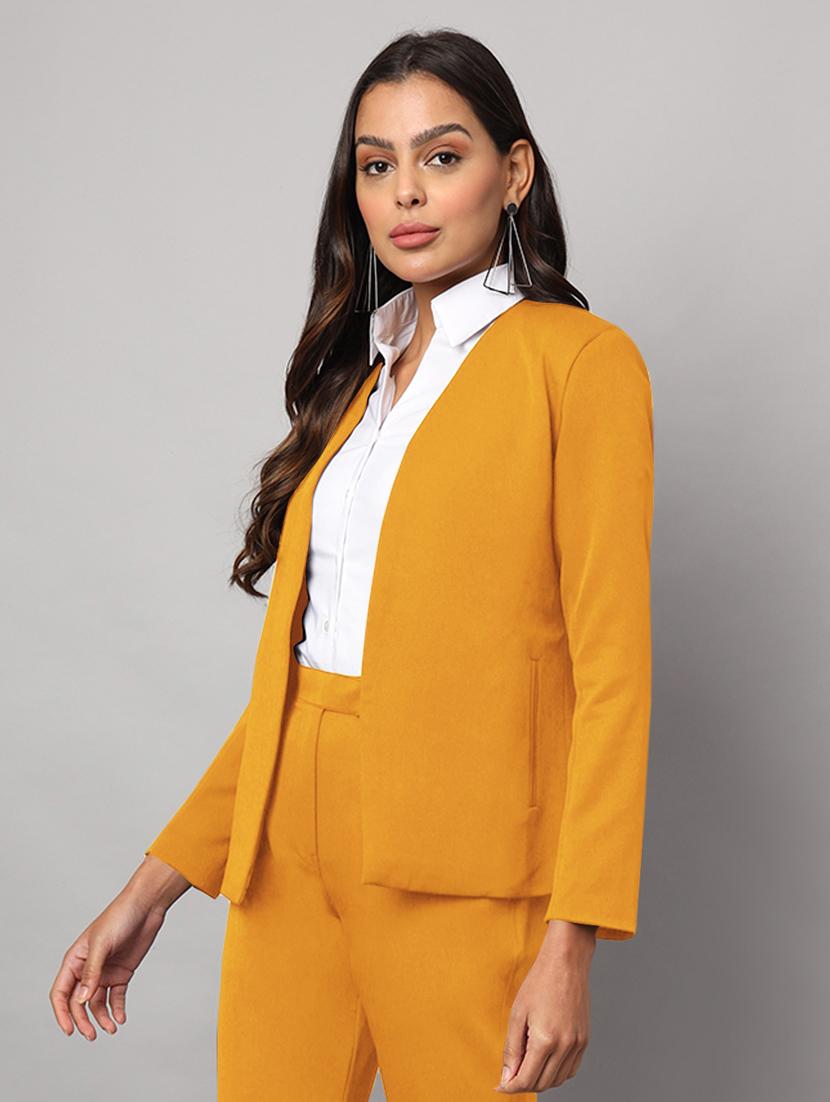 women soldi long sleeevs single breasted blazer - 21740825 - Standard Image - 2