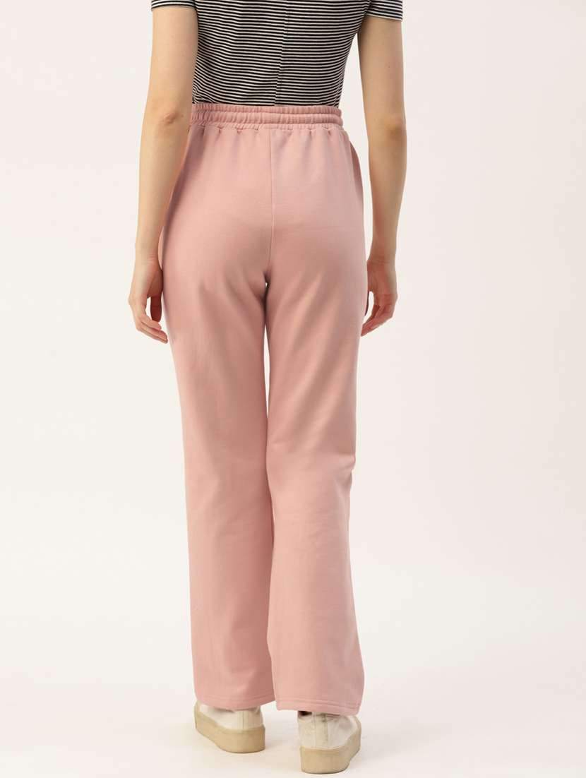 women solid mid rise straight fit trouser - 21740949 - Standard Image - 2