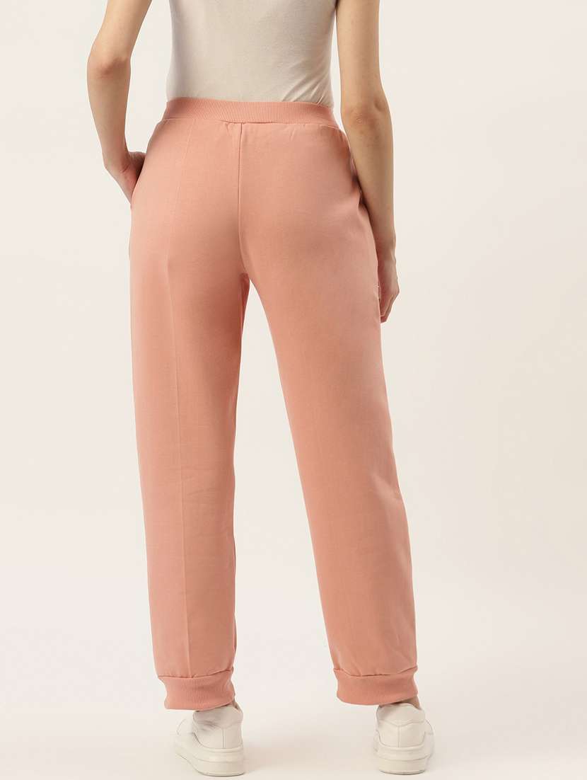 women solid mid rise jogger - 21740957 - Standard Image - 2