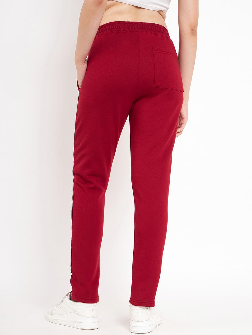 women tapered mid rise track pant - 21741010 - Standard Image - 2