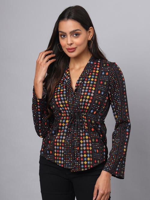 women printed long sleeve top - 21741091 -  Standard Image - 0