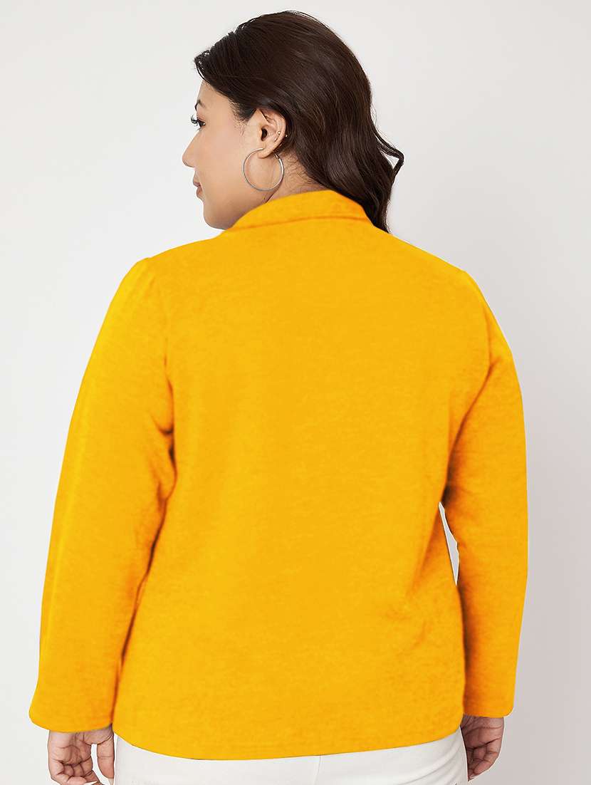 women plus size solid long sleeves sweatshirt - 21741276 -  Standard Image - 2