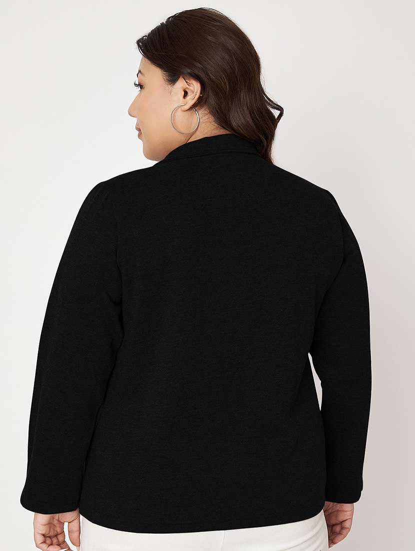 women plus size solid long sleeves sweatshirt - 21741281 -  Standard Image - 2