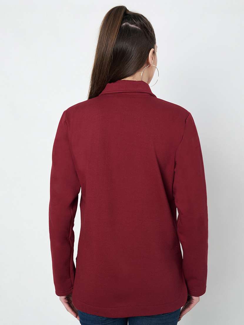 women plus size solid long sleeves sweatshirt - 21741319 -  Standard Image - 2