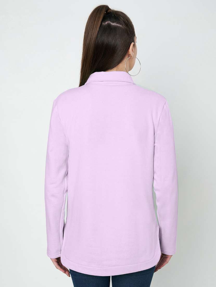 women plus size solid long sleeves sweatshirt - 21741322 -  Standard Image - 2