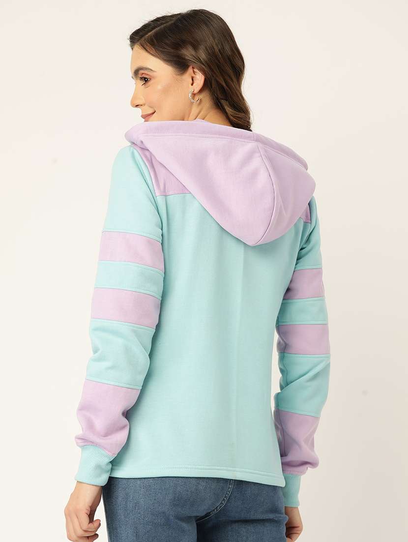 women color blocked long sleeves sweatshirt - 21741415 -  Standard Image - 2