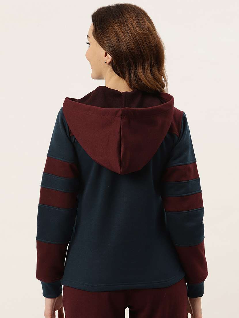 women color blocked long sleeves sweatshirt - 21741416 -  Standard Image - 2