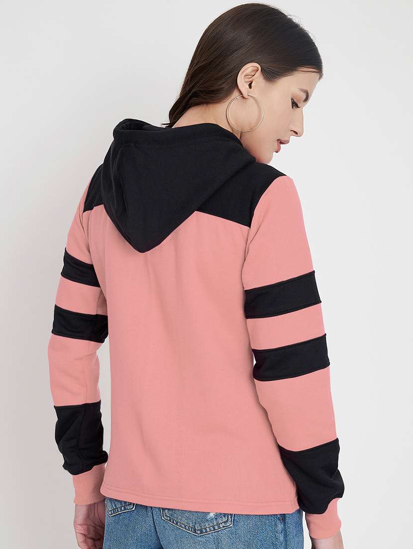 women color blocked long sleeves sweatshirt - 21741425 -  Standard Image - 2