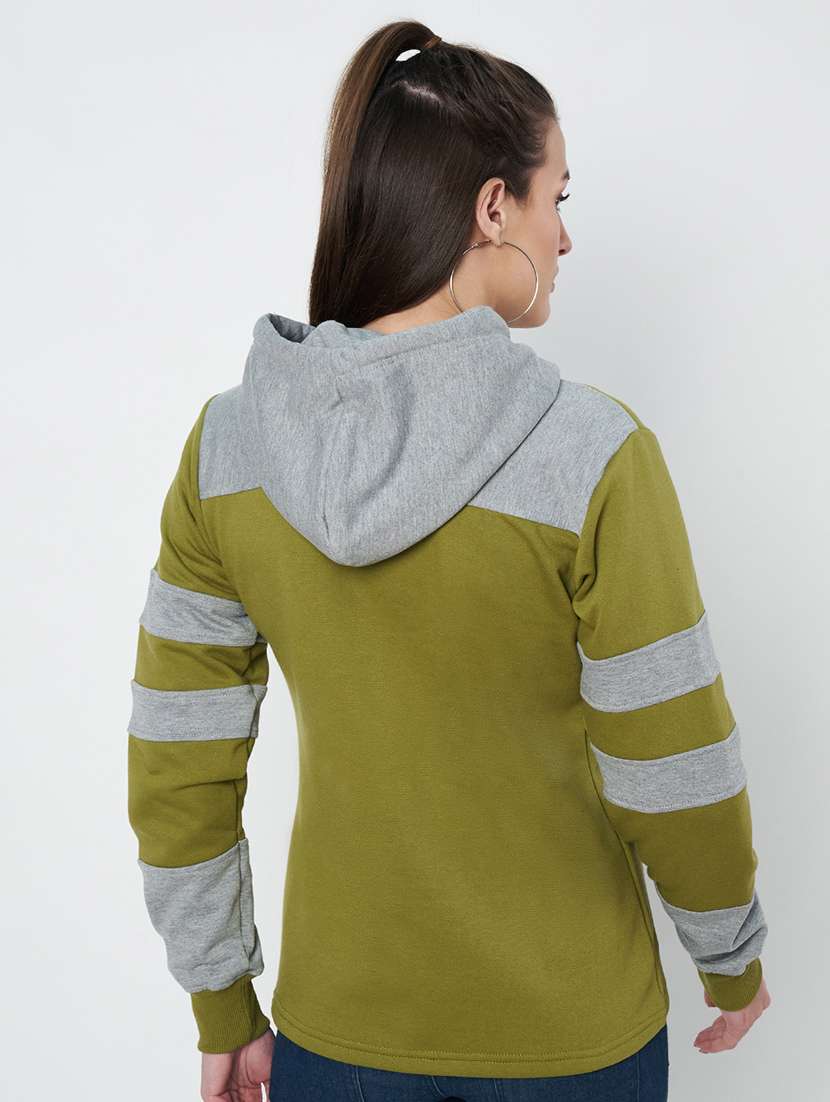 women color blocked long sleeves sweatshirt - 21741426 -  Standard Image - 2