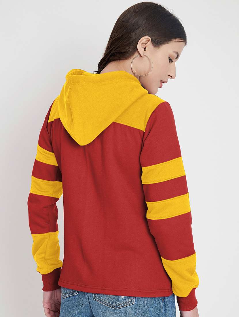 women color blocked long sleeves sweatshirt - 21741430 -  Standard Image - 2