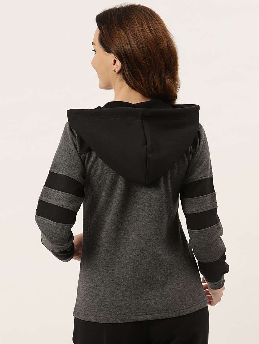 women color blocked long sleeves sweatshirt - 21741442 -  Standard Image - 2