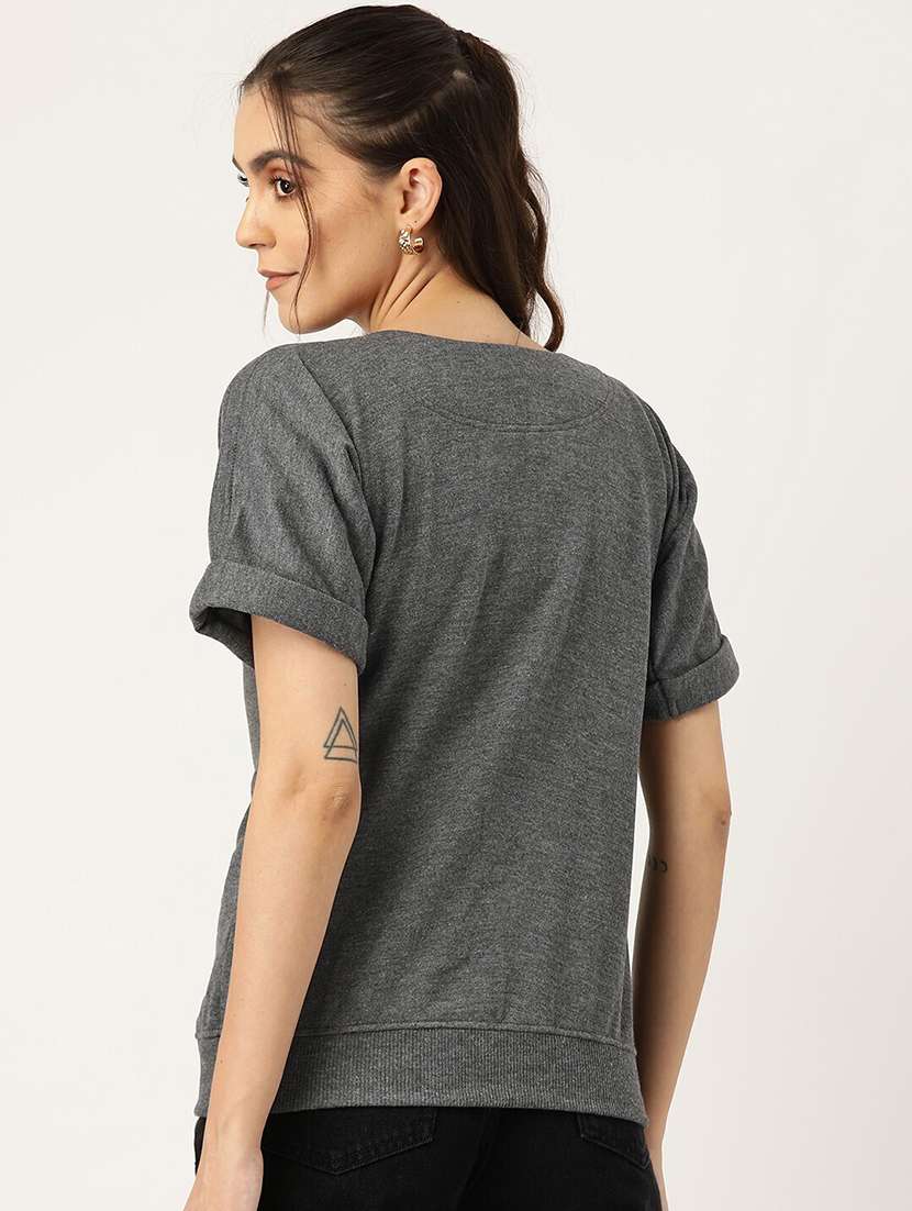 women solid short sleeves summer jacket - 21741644 - Standard Image - 2