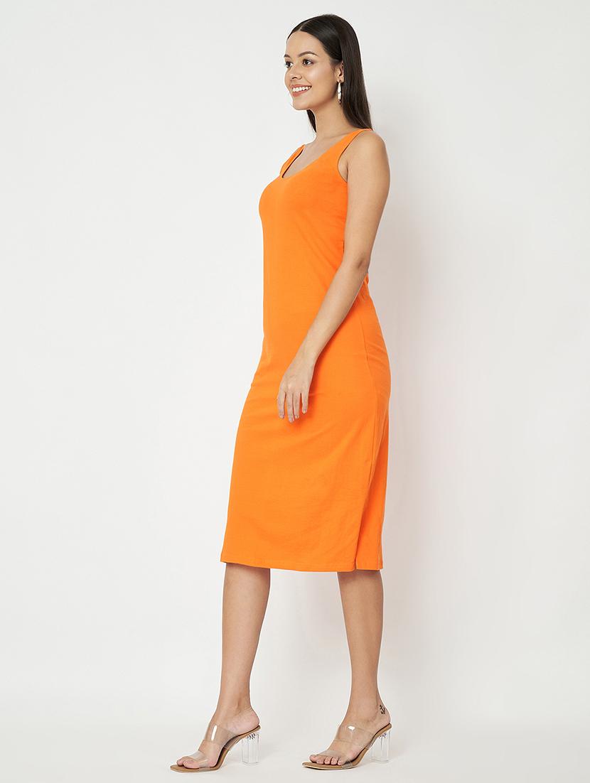 women solid sleeveless sheath dress - 21741827 - Standard Image - 2