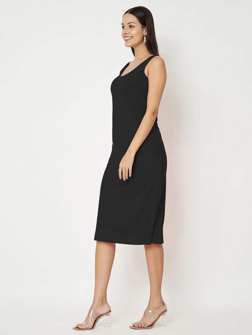 women solid sleeveless sheath dress - 21741832 - Standard Image - 2