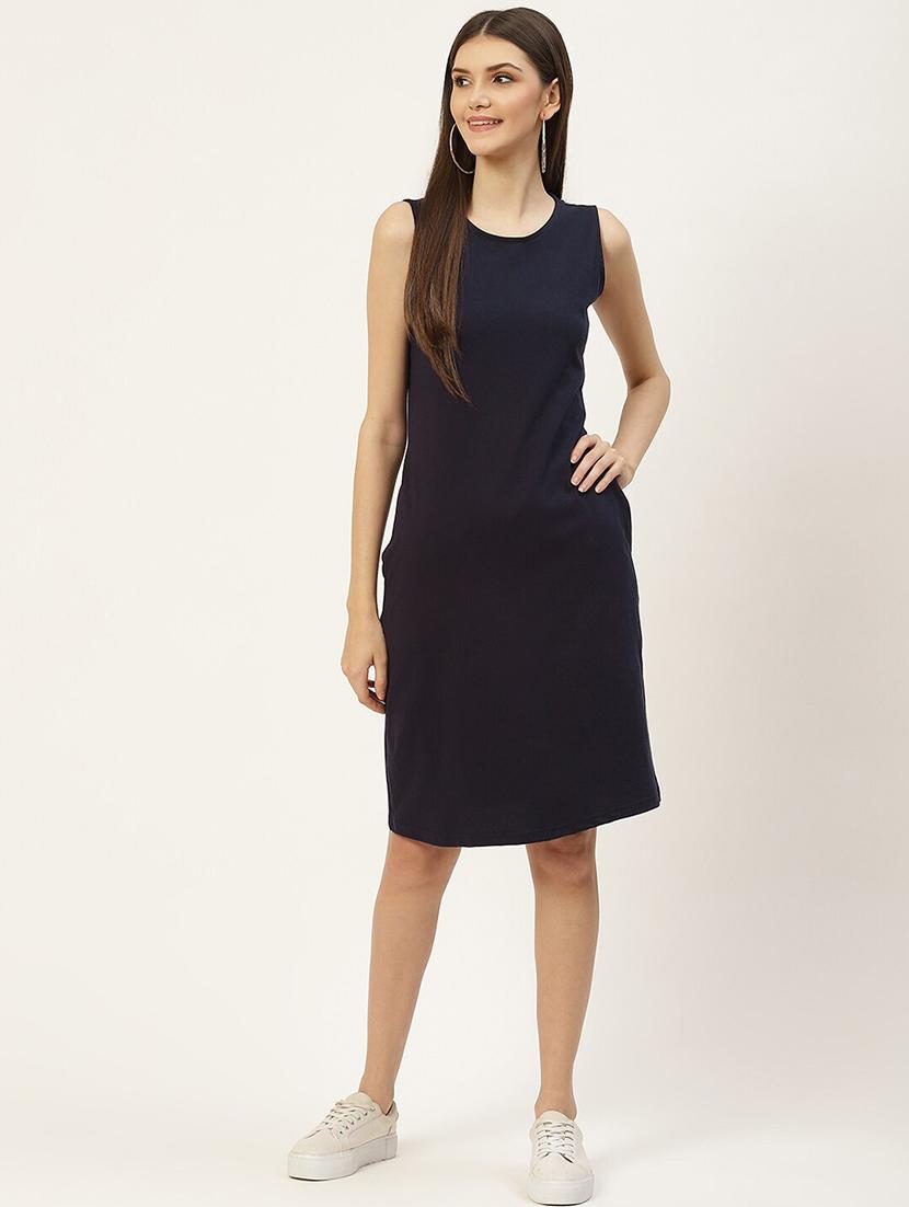 women solid sleeveless sheath dress - 21741902 -  Zoom Image - 0