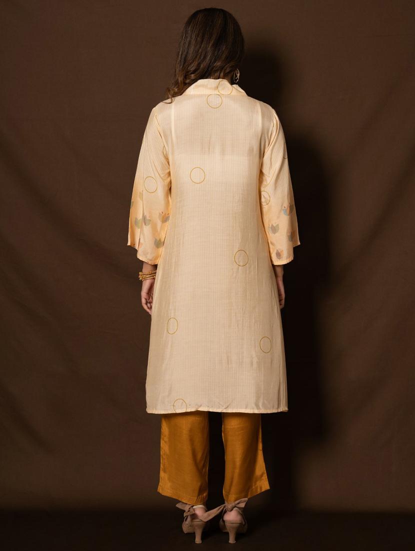 women beige printed kurta pant set with dupatta - 21742065 - Standard Image - 2
