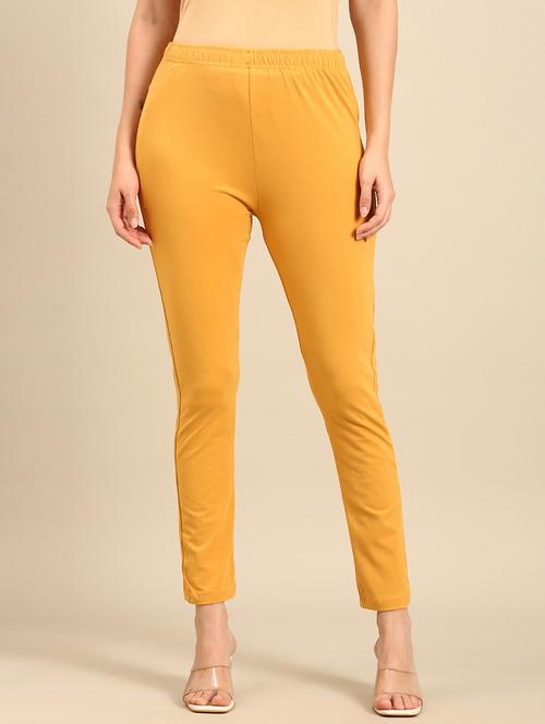 women solid mid rise ankle length legging - 21742138 - Standard Image - 0