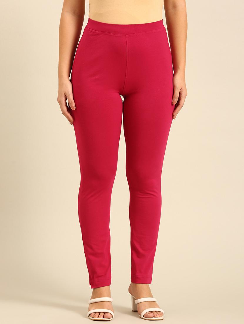 women solid mid rise ankle length legging - 21742182 - Zoom Image - 0