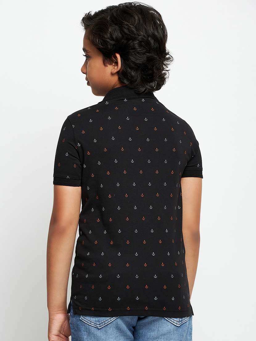 boys printed short sleeve polo t-shirt - 21742241 -  Standard Image - 2