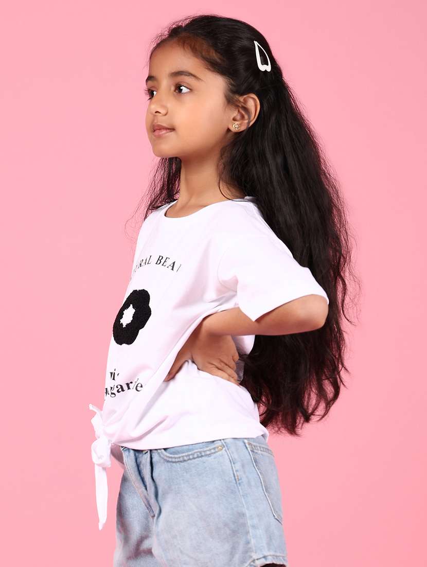 girls printed short sleeves round neck tee - 21742394 -  Standard Image - 2