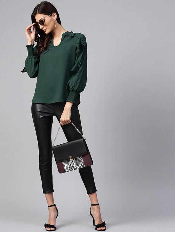 women solid regular top - 21742509 - Standard Image - 2