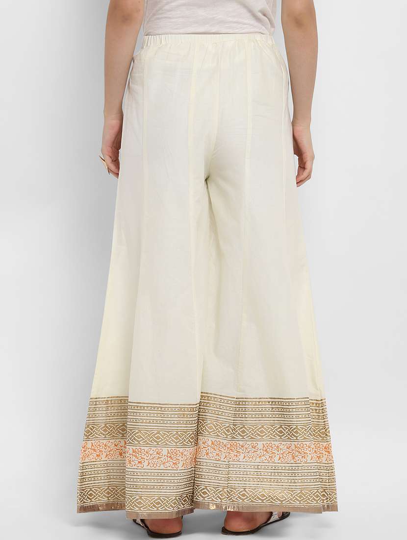 women printed mid irse flared palazzo - 21742533 -  Standard Image - 2