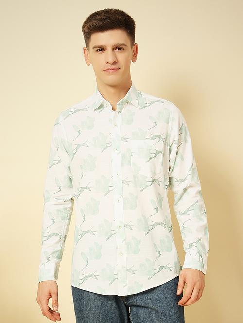men long sleeves printed casual shirt - 21742563 - Standard Image - 0