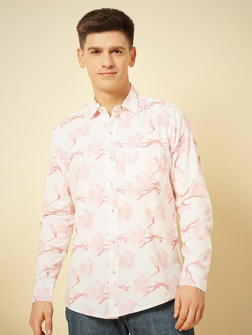 men long sleeves printed casual shirt - 21742564 - Standard Image - 0