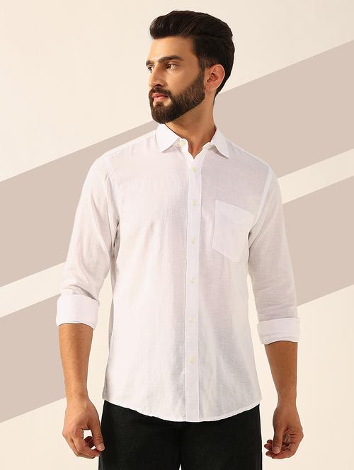 men long sleeves solid casual shirt - 21742572 - Standard Image - 0
