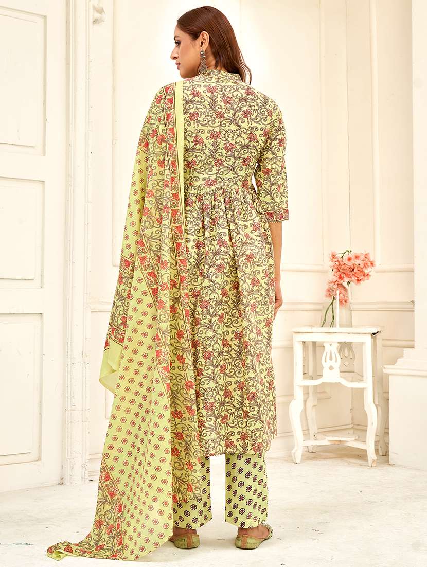 women printed kurta pant with dupatta set - 21742679 -  Standard Image - 2