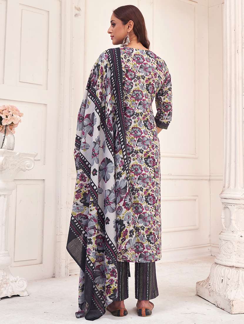 women printed kurta pant with dupatta set - 21742683 -  Standard Image - 2