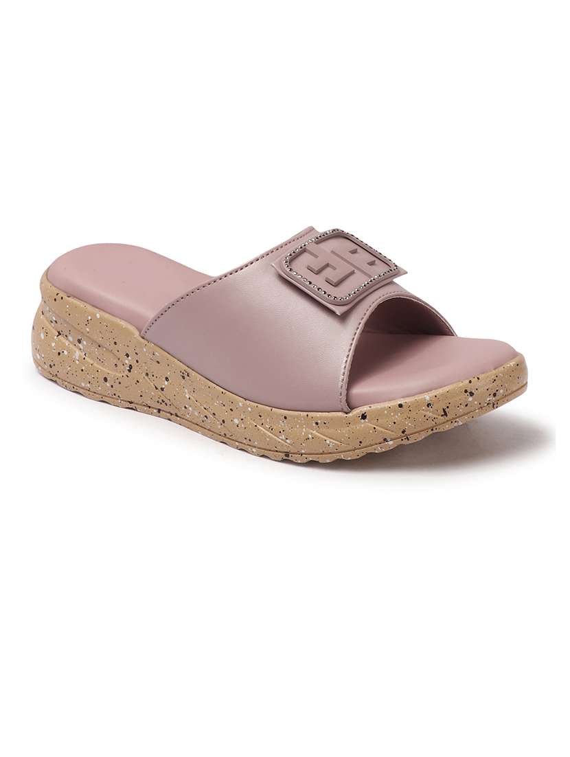 women purple slip on wedge - 21742748 - Standard Image - 2