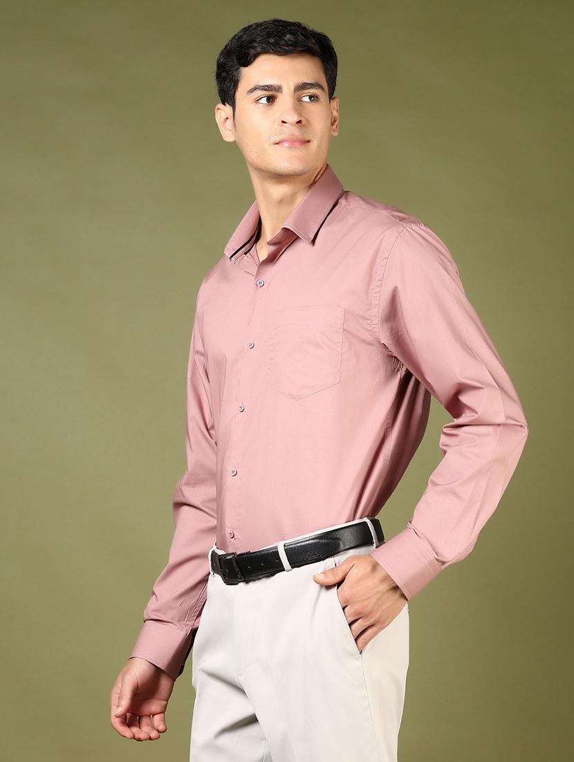 men solid long sleeve regular fit formal shirt - 21742819 - Standard Image - 2