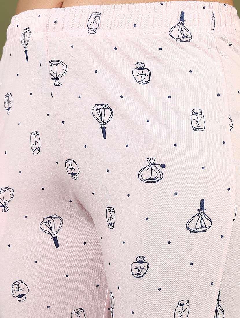 women printed low rise loungewear pajamas - 21742825 -  Standard Image - 2