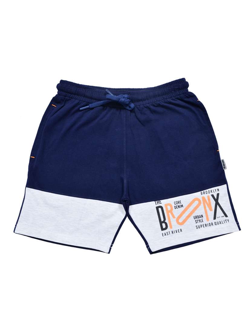 boys color block mid rise shorts