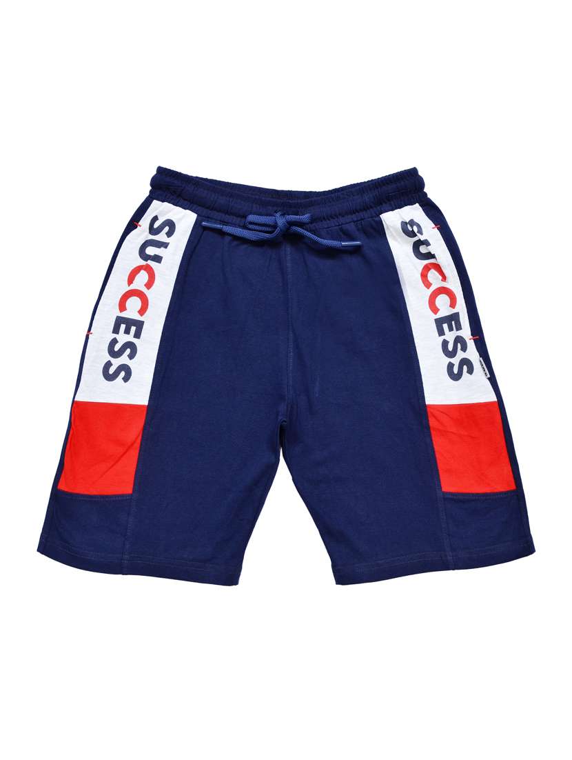boys printed mid rise shorts