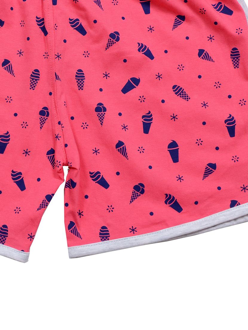 girls printed mid rise shorts - 21743148 - Standard Image - 2