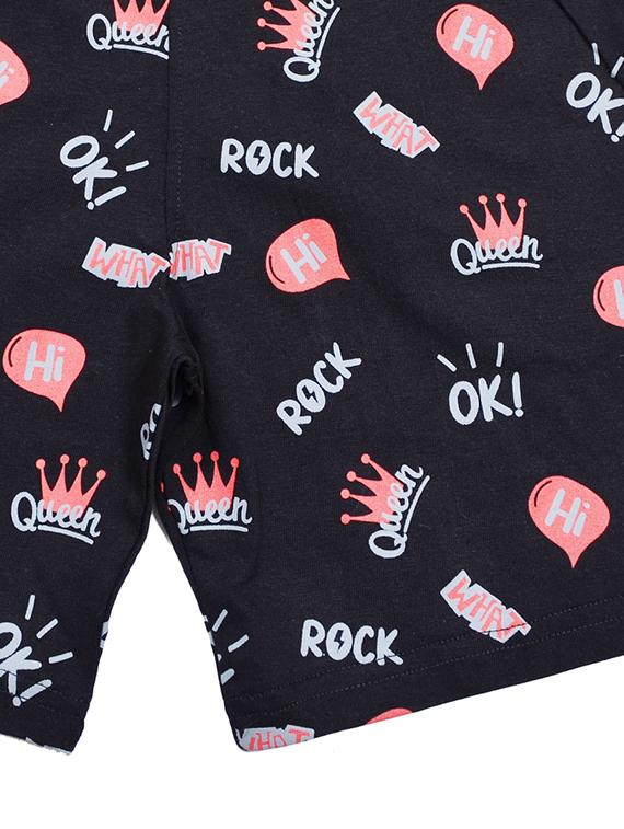 girls printed mid rise shorts - 21743171 - Standard Image - 2