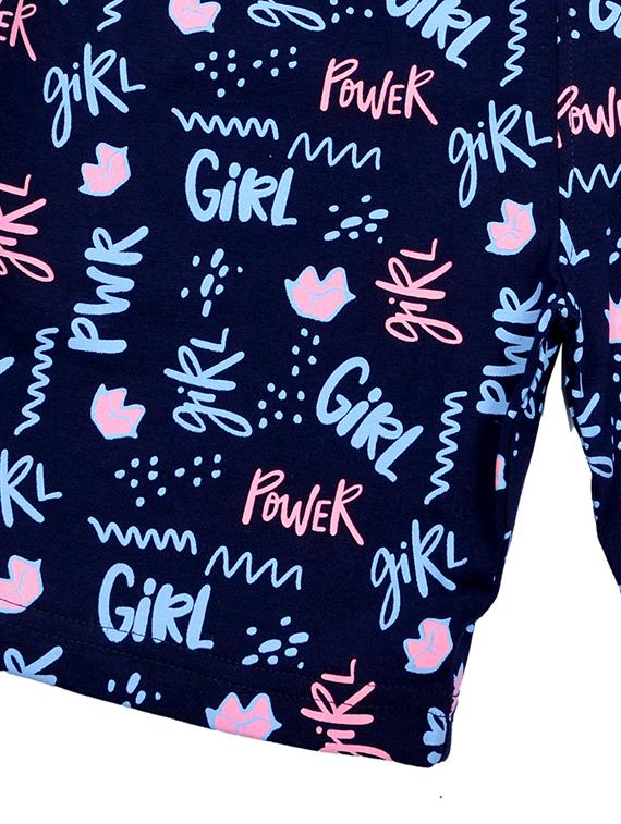 girls printed mid rise shorts - 21743172 - Standard Image - 2