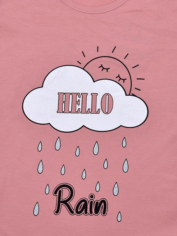 girls printed round neck tee - 21743188 - Standard Image - 2