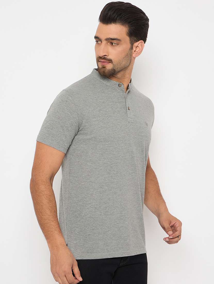 men short sleeves plain t-shirt - 21743276 - Standard Image - 2