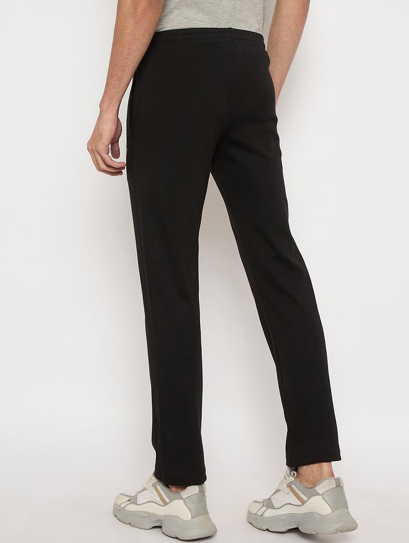 men solid mid rise track pant - 21743281 - Standard Image - 2