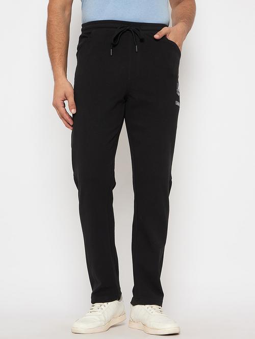 men solid mid rise track pant - 21743297 - Standard Image - 0