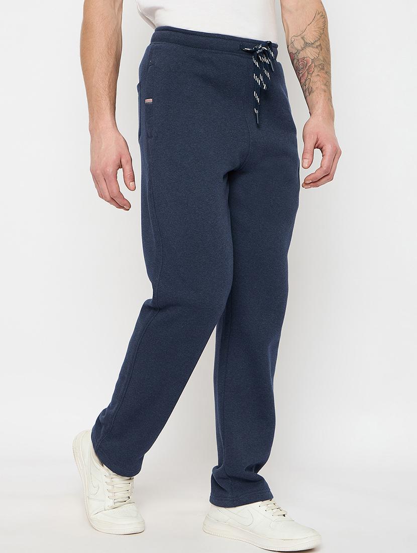 men solid mid rise track pant - 21743303 - Standard Image - 2