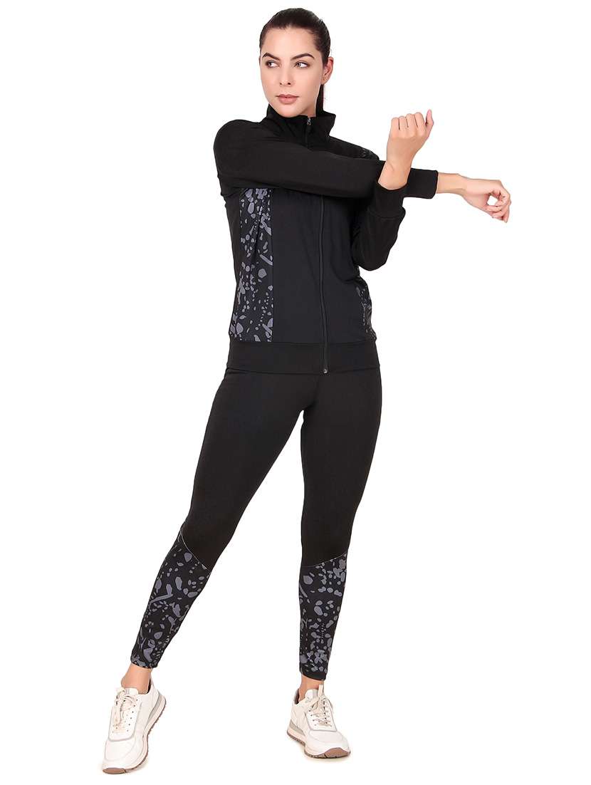 women black placement print active wear co-ords set - 21743317 - Standard Image - 2