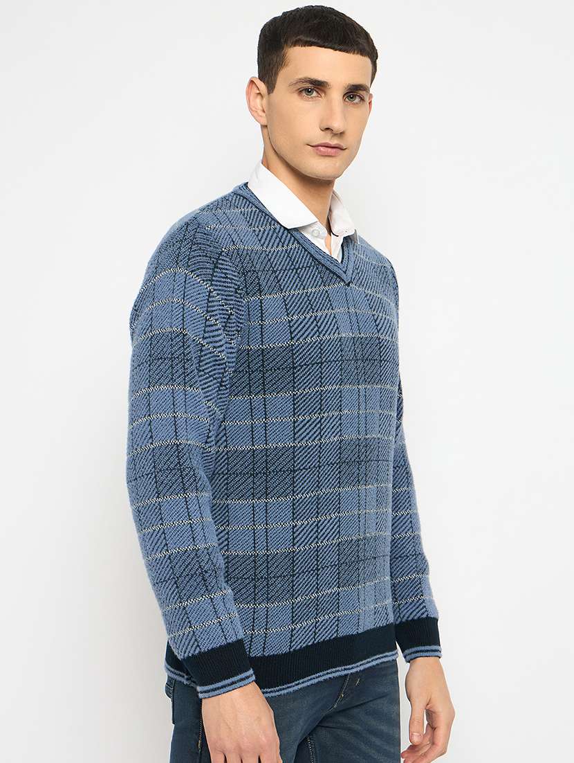 men long sleeves self design pullover - 21743335 -  Standard Image - 2